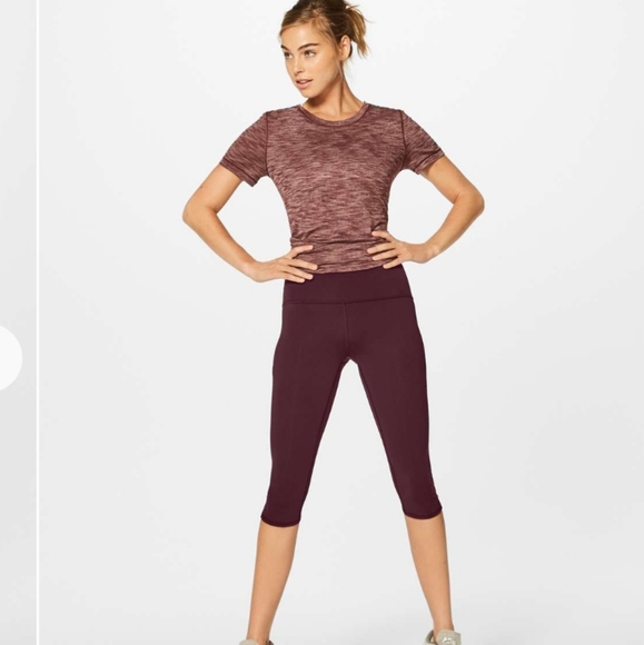 Lululemon Train Times Crop (17") Garnet - Picture 4 of 12